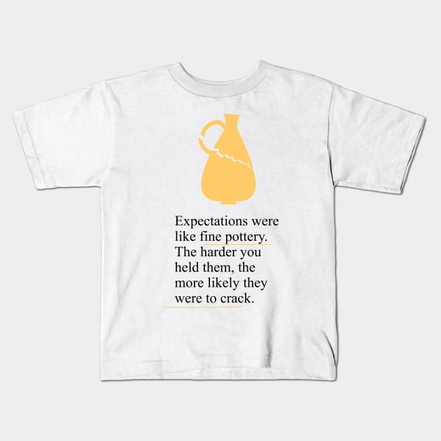 Pottey expectations Kids T-Shirt by Teequeque